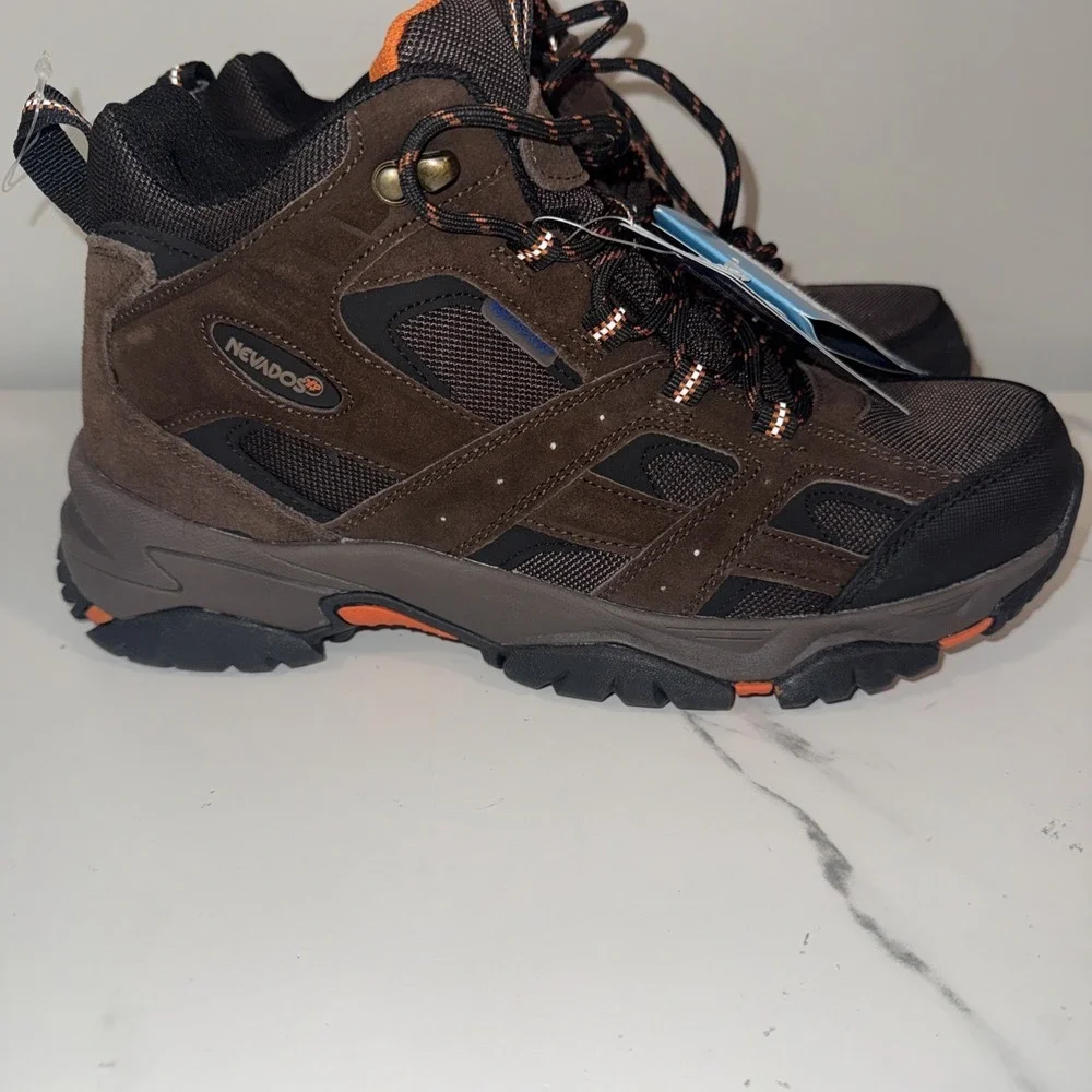 Nevados Mens Rubicon Mid Waterproof Hiking Boots Shoes 9M Brown Black‎ No Box